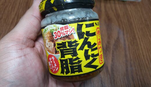 『にんにく背脂』エスビー 瓶入り調味料を買ってみた！！二郎系ラーメントッピング 簡単レシピ やみつき注意(*´∇｀*)