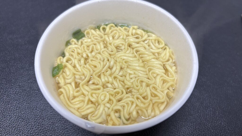 天下一品ミニカップ麺 湯戻し