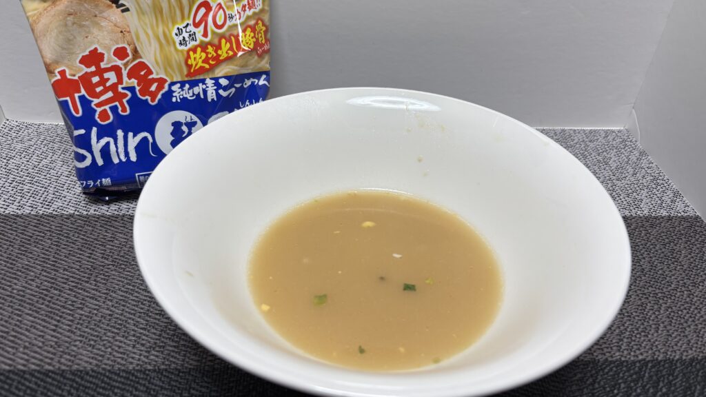 ShinShin袋麺 食後